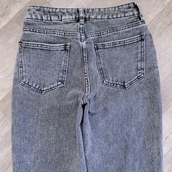 Pacsun High Rise Mom Jeans Stone Washed Grey 23 - Picture 4 of 9